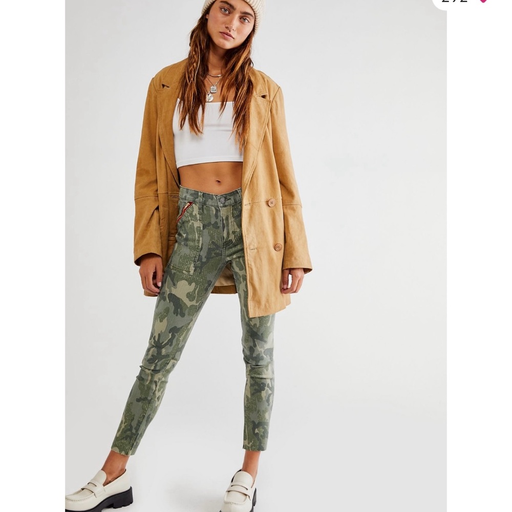 Camo Ankle Jeans